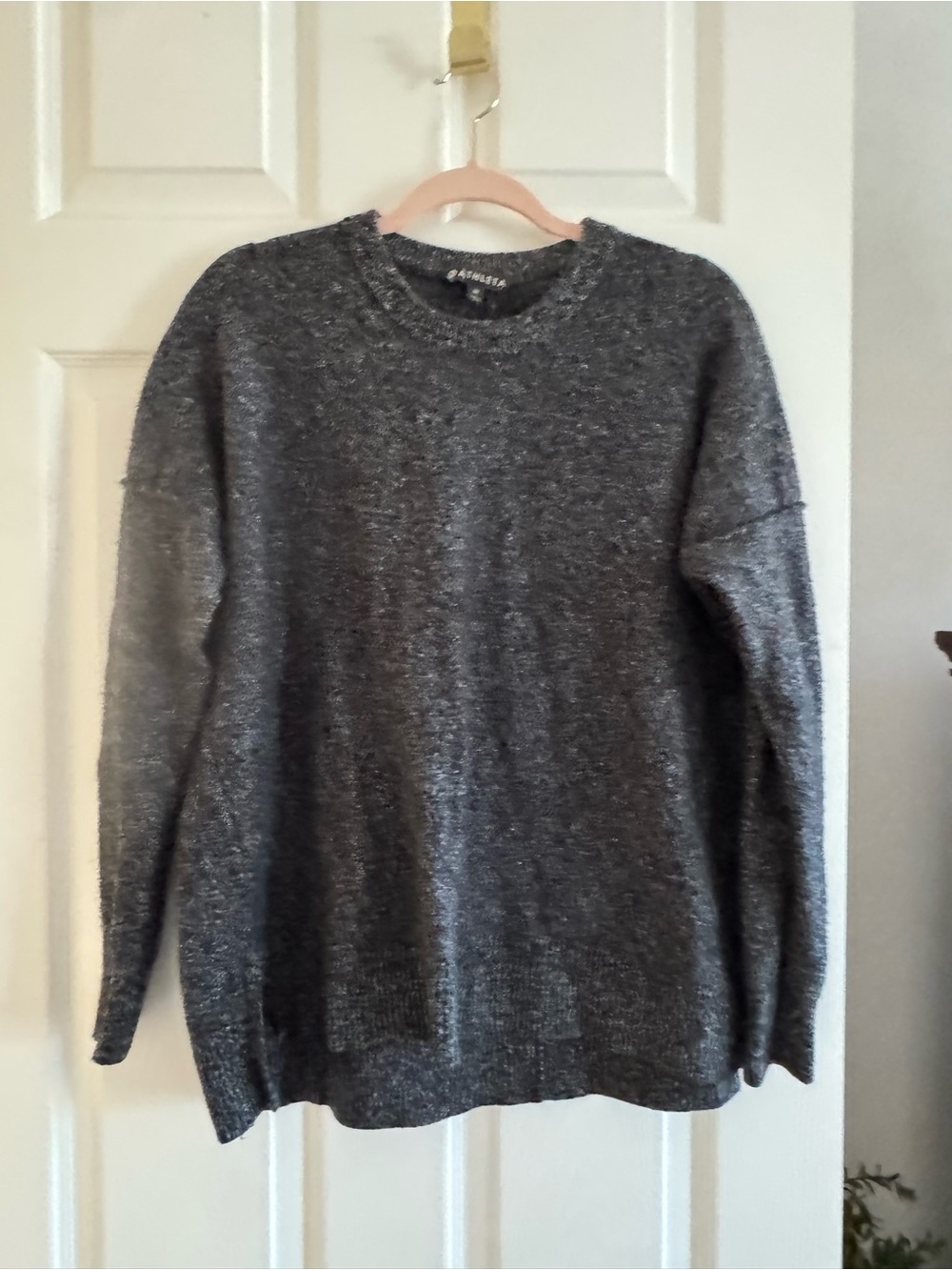 Athleta Crewneck Sweater in Dark Heather Gray